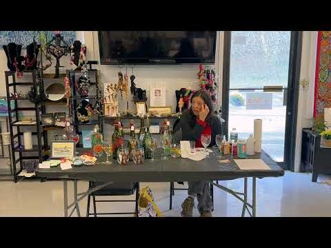 Artisan Demos: Wine Glass Painting & Scratchboard | Vicinanza Studios Holiday Craft Fair