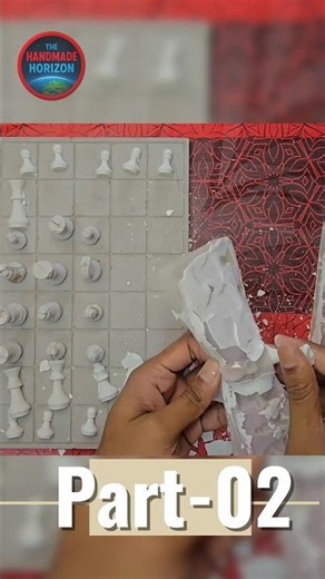 ♟️ DIY Cement Chessboard & Pieces|Handmade Cement Chess Set Without Mold|Cement Craft#diy #chess