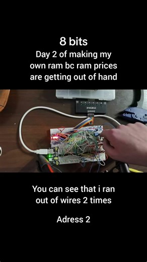 Day 2. of making my own ram because ram pricer are out of hand💀