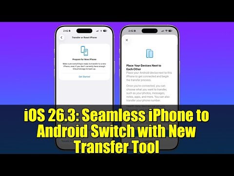 iOS 26.3: Seamless iPhone to Android Switch with New Transfer Tool