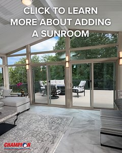 220 reactions · 39 shares | Make your Champion Sunroom fit your lifestyle with personalized touches like blinds, lighting and fans. Our sunrooms are now 30% OFF* - schedule a FREE estimate today. | Champion Windows & Home Exteriors | Facebook