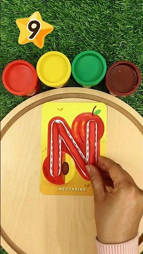 🔠Letter N with Play doh | Learn The Alphabet #bouncepatrol #abcd #toddlerlearning #shorts