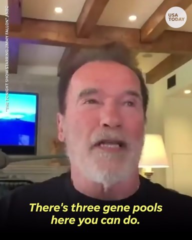 Arnold Schwarzenegger gushes over future grandchild's impressive genes