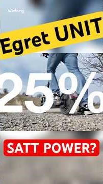 25% Steigung? 🏔️ Dieser 799€ E-Scooter vernichtet Berge! (Egret Unit)