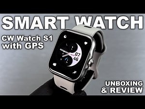 CW Watch S1 GPS Sport SmartWatch Unboxing & Review (Amoled display, 3ATM Waterproof) - ASMR