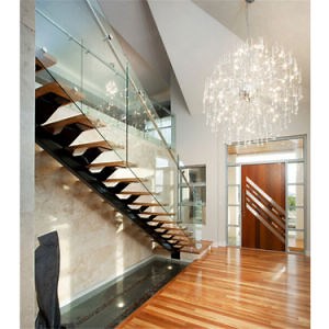 [Hot Item] Steel Stairs Stringer Design Straight Stairs Iron Stairs Interior Prices