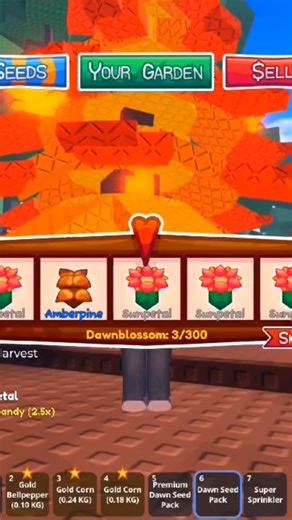 Dawn Seed Pack opening. #roblox #gardenhorizons #growagarden