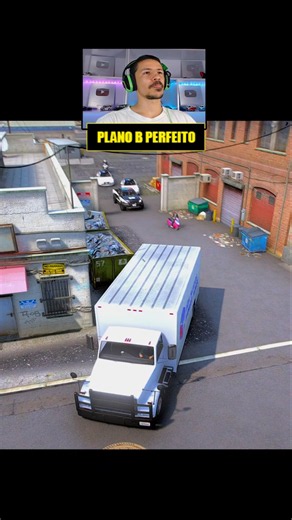 Conseguiu fazer um plano b perfeito com o caminhao nessa fuga insana no gta rp #shorts #viralvideo