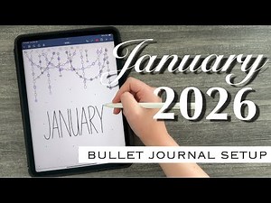 January 2026 Digital Bullet Journal Setup | Plan with Me!