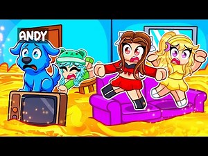 I Became A DOG IN Roblox FLOOR IS LAVA…