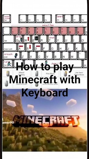 minecraft how to play minecraft with laptop, computer or keyboard #minecraft #viralvideo #keyboard