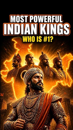 Top 5 Most Powerful Indian Kings 👑⚔️ #shorts