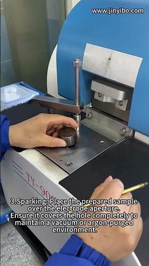 How to use a spectrometer for metal analysis? （Alloy steel and tin-based samples)#machine #shorts