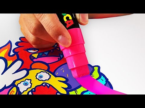 I Used These Markers In A Big Painting! 👏👏 [MARKER REVIEW #6]