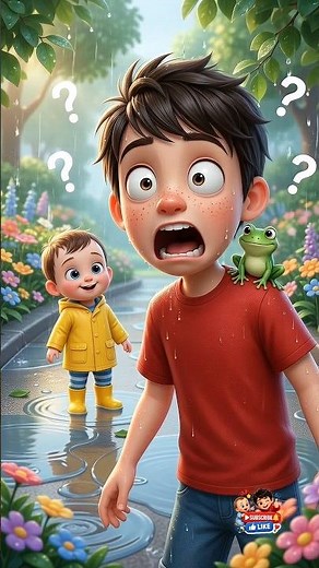 ​A frog jumped on him! 🐸😂