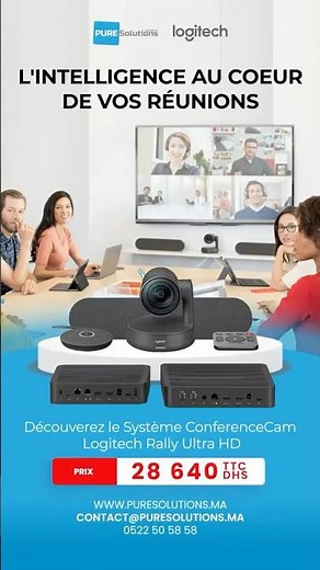 Boostez vos visioconférences avec le Logitech Rally Ultra HD