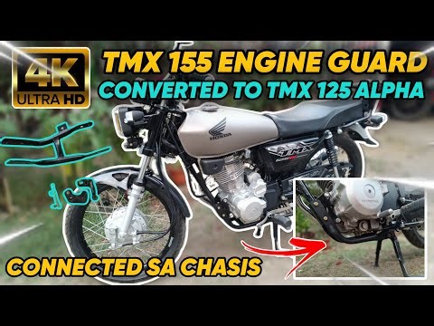 PAANO MAG CONVERT NG HONDA TMX 155 ENGINE GUARD WITH BRACKET SA HONDA TMX 125 ALPHA FULL TUTORIAL 💯🔥