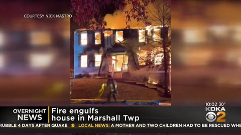 Fire destroys Marshall Township home