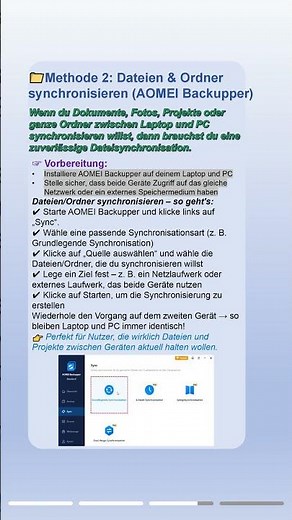 Laptop und PC synchronisieren – endlich alles überall gleich!#desktop #pc #sync #method #tips