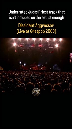Levi Buckley on Instagram: "“Dissident Aggressor” — a deep-cut Judas Priest banger that occasionally shows up in the setlist, though it’s never a regular like “Breaking the Law” or “Freewheel Burning.” When it appears, it still hits hard. Originally from Sin After Sin (1977), the song was later covered by Slayer on South of Heaven. This performance is from Graspop Metal Meeting 2008. @judaspriest . #rocknroll #HeavyMetal"