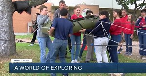 Incarnate Word Academy students learn in live cave simulation