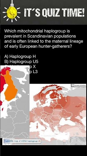 Scandinavian mtDNA haplogroup (maternal linage)