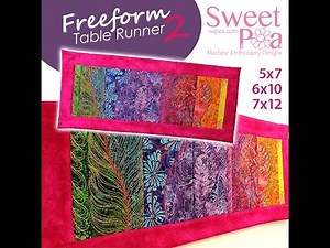 Sweet Pea Machine Embroidery , in the hoop, May sew-a-long