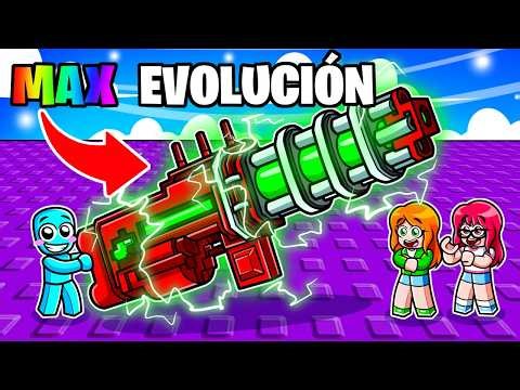 Evolving my weapon into a legendary weapon in Roblox...