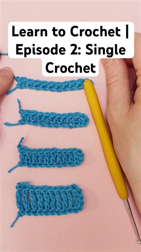 Learn to Crochet: Single Crochet (Beginner Tutorial) #crochet #learntocrochet