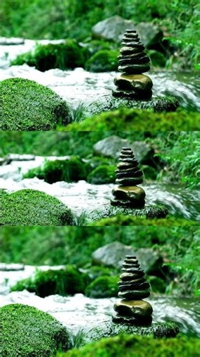 1 Min Zen 🌿 Water, Bells & Birds for Instant Calm 😴 1