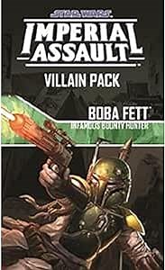 Star Wars Imperial Assault Board Game Boba Fett VILLAIN PACK - Epic Sci-Fi Miniatures Strategy Game for Kids and Adults, Ages 14+, 1-5 Players, 1-2 Hour Playtime, Made by Fantasy Flight Games