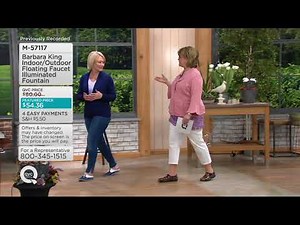 Barbara King Indoor/Outdoor Floating Faucet Illuminated Fountain on QVC