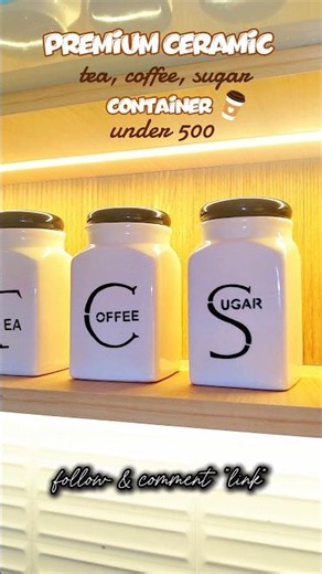 Affordable tea, coffee, sugar container ☕