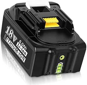 BL1860 6.0Ah Replacement Lithium-ion Battery for Makita 18V Battery BL1850B BL1850 BL1830 BL1840 BL1860 LXT Cordless Power Tools W/LED Indicator