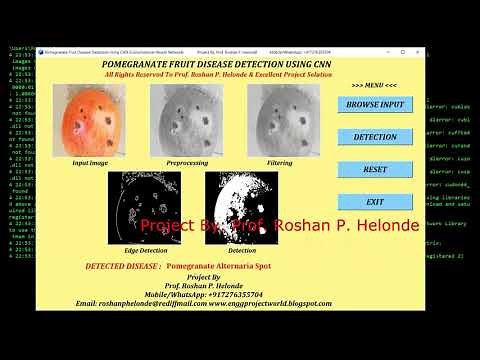 Pomegranate Fruit Disease Detection Using CNN | With Source Code Fruit Disease Classification Python