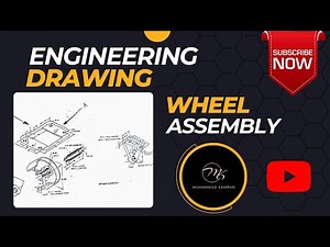 How To Draw a Wheel Assembly Drawing | Engineering Drawing Guide | Muhammad Kamran