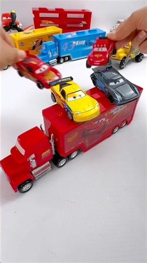 Satisfying Trending Disney & Pixar Cars. McQueen, Jeff Gorvette 🇺🇸 & Jackson Storm #shorts