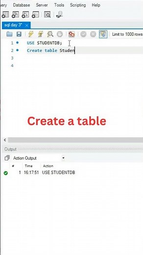 SQL Day 3 | CREATE TABLE in SQL 🔥