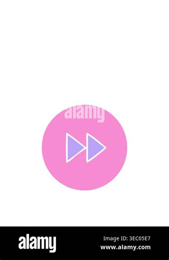 jumping motion animation of flat symbol of a fast forward button icon Stock Video Footage - Alamy