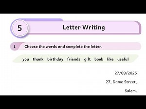 Thiran 6th English work book lesson 5 letter writing answers