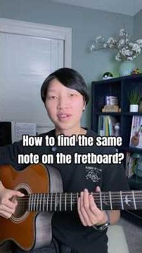 Learn notes on the guitar fretboard using this trick