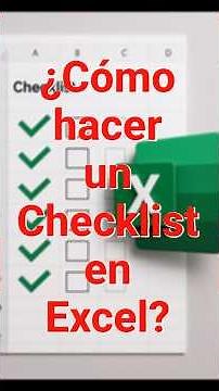 ¿Cómo hacer un checklist en Excel? #excel #tips