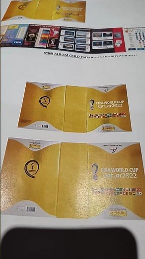 Mini Album with Gold Cover - 2022 World Cup in Qatar. We'll post the tutorial soon.