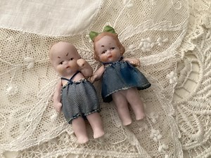 Antique German Girl Boy Pair, Doll Miniature Hertwig 1920’s Tiny Bisque - Etsy