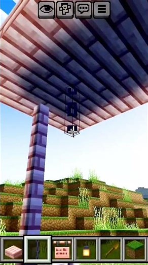 Minecraft Relaxing Garden Swing Tutorial 🪴. #shorts