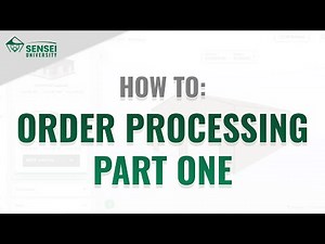 Order Processing for Manufacturing in Sensei CRM| Part 1| Sensei