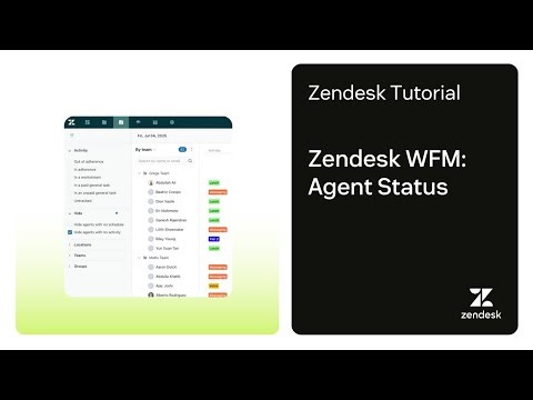 Zendesk WFM: Agent Status