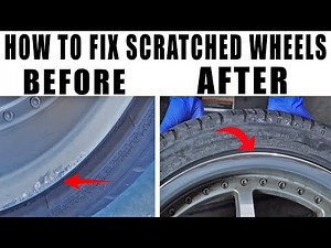 How To REPAIR ANY DAMAGED, CURBED, Or SCRATCHED RIMS Wheels On ANY Car | Super Simple And Easy!
