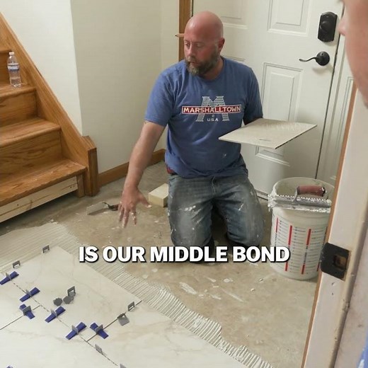 Install Full Tiles First then Cut Pieces #marshalltown #tiles #diy