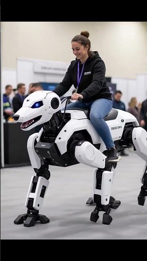 This Robot Dog Can Carry a Human 😳🤖#RobotDog #AI #Futuristic #Technology #Innovation #Robotics